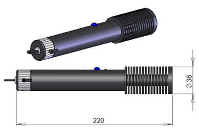 1064nm Infrared DPSS Laser, P8 Series Laser - Dimension