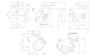 SCN800 Dimension Drawing for Mount