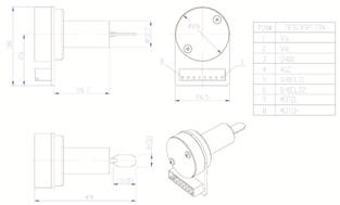 SCN802 Dimension Drawing for Galvo