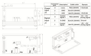 SCN803 Dimension Drawing for AMP