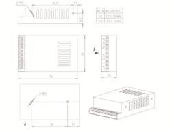 SCN803 Dimension Drawing for Power