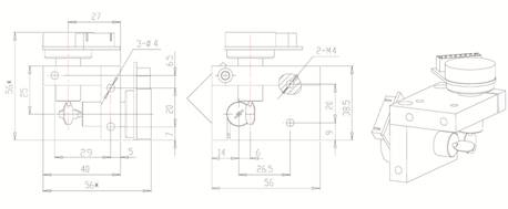 SCN804 Dimension Drawing for Mount