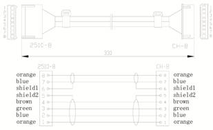 SCN804 Dimension Drawing for Cable