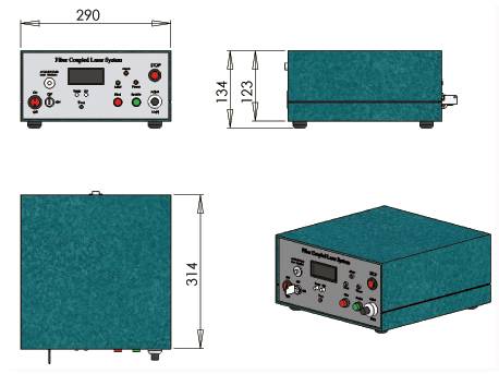 High Power Fiber Coupling 976nm Infrared Diode Laser System