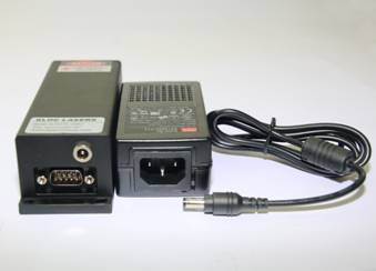 633nm Red Diode Laser, TAG + AC Adapter