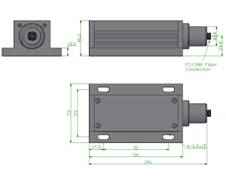 589nm Yellow DPSS Laser with Fiber Coupled, T3 Series