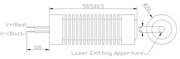 405nm Violet Diode Laser Module, Φ20mm