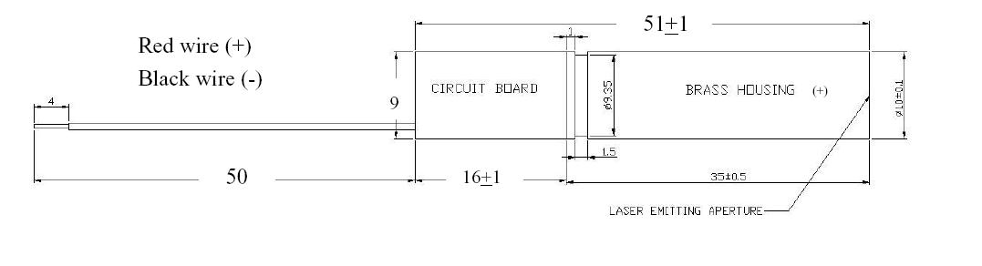 532nm Green Line Laser Module, Φ10mm