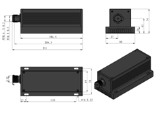 457nm Blue DPSS Laser, T6 Series