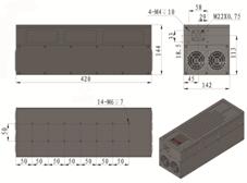 532nm Green DPSS Laser, T10 Series, Dimension